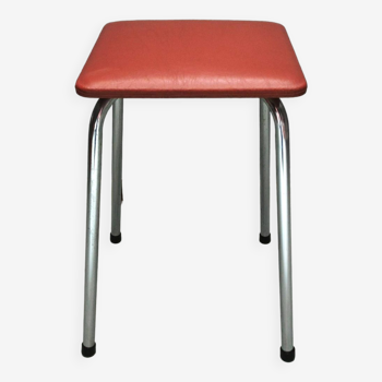 Tabouret en skaï marron