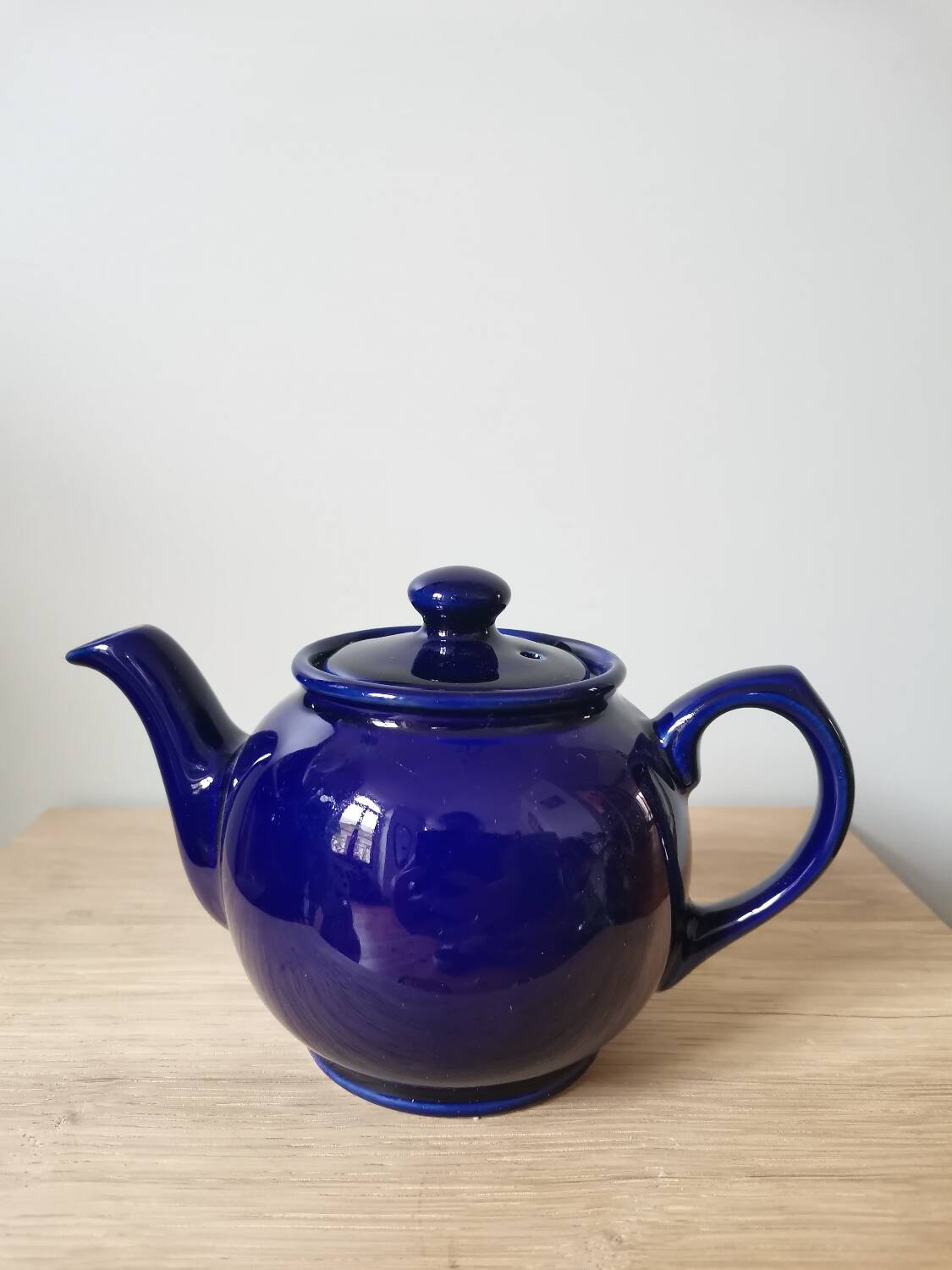 Vintage blue ceramic teapot from Sevres Price & Kesington