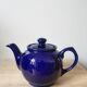 Vintage blue ceramic teapot from Sevres Price & Kesington