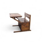 Bauhaus wooden kids folding school desk, 1920s