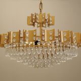 Lustre en laiton, design danois, années 1970, production : Danemark