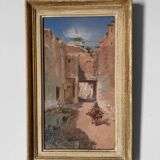 Orientalist painting, gouache by Paul Pascal, 1897
