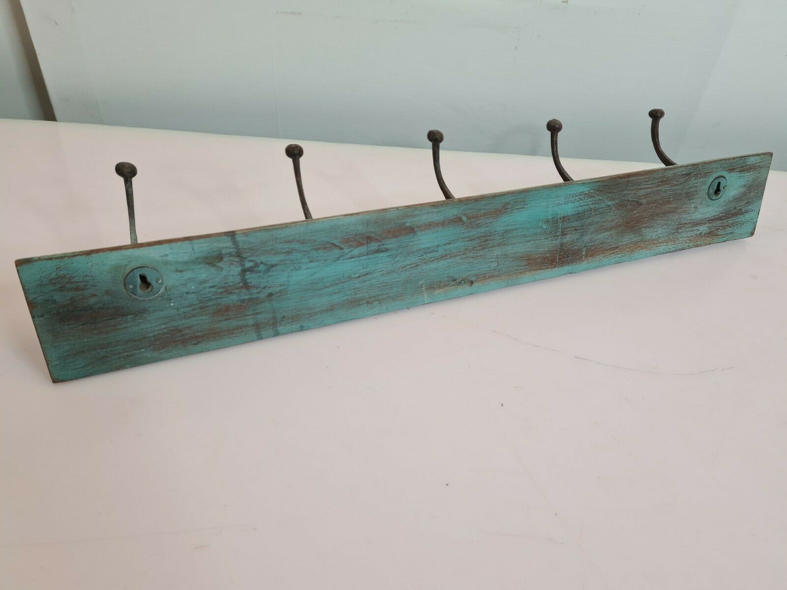 Wooden school coat rack
