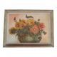 Oil painting on canvas bouquet of dahlia flowers 1900 Gabin