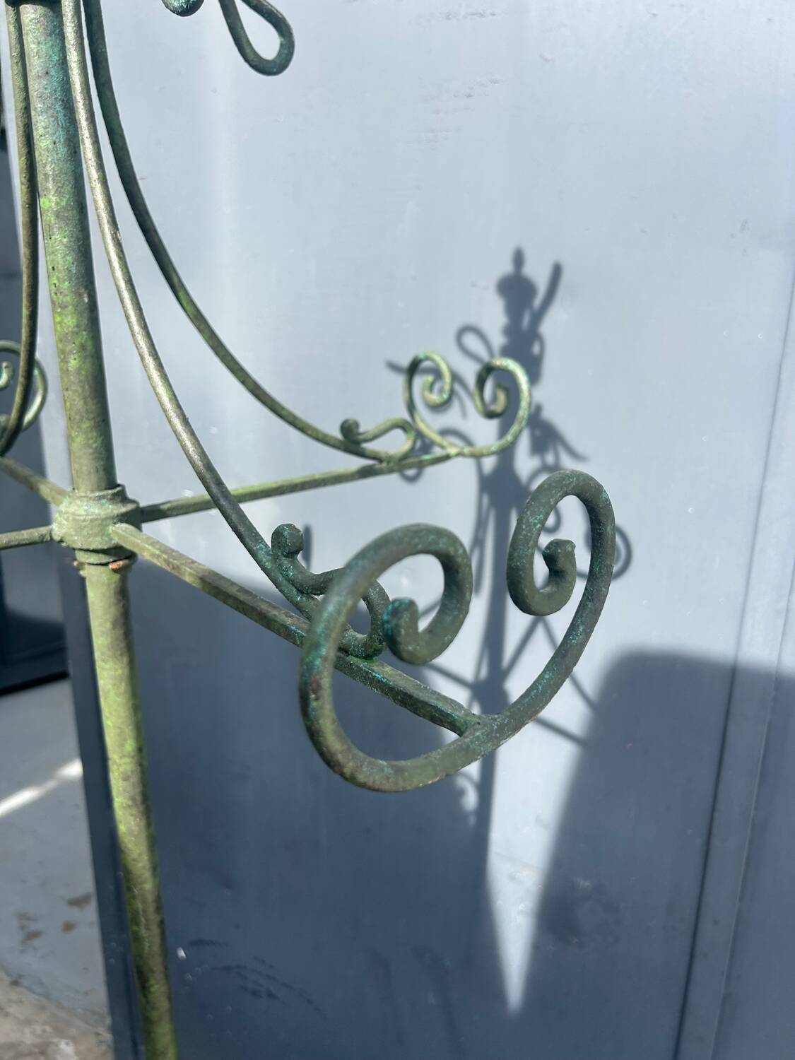 Wrought iron coat rack
