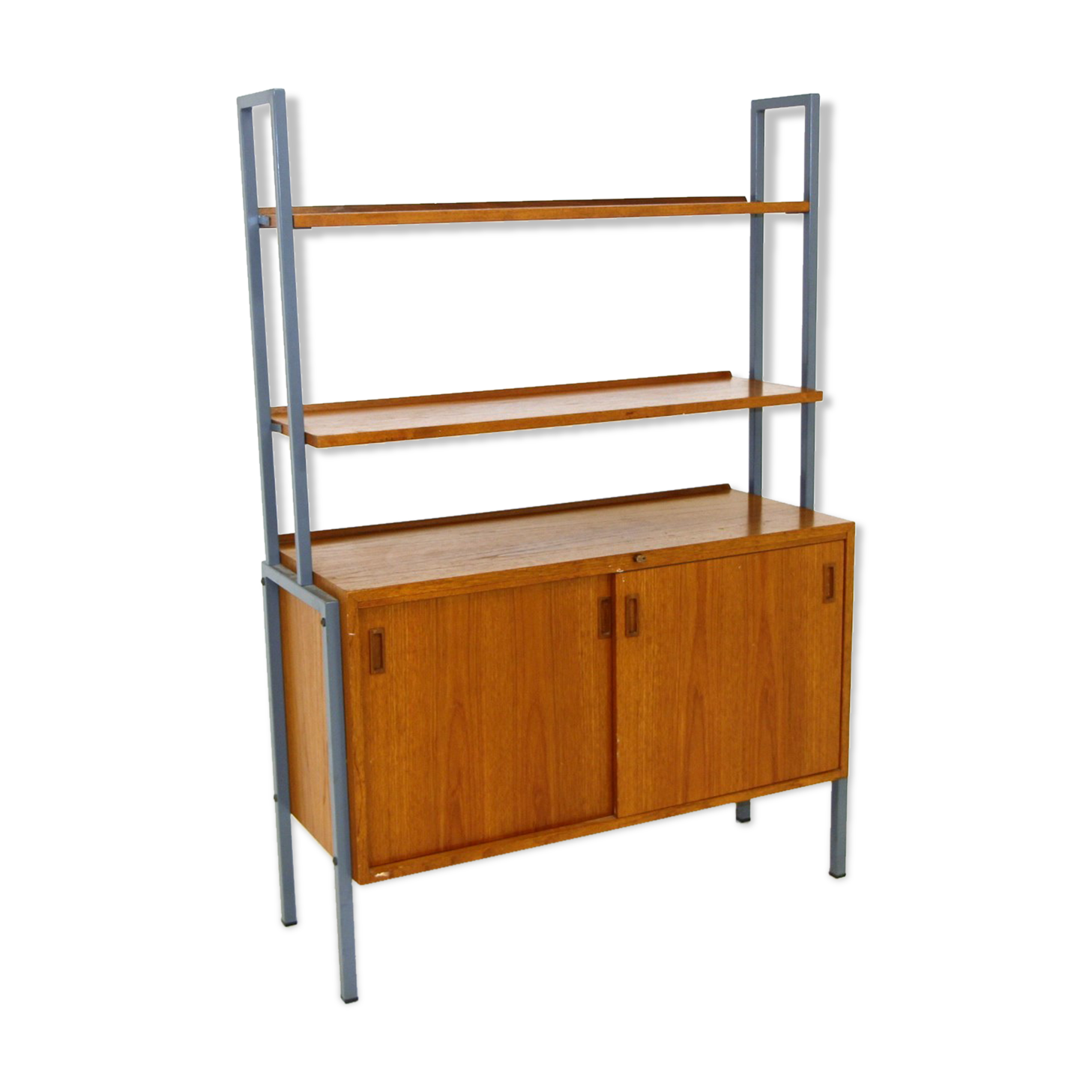 Chest of drawers in teak and metal, Sweden, 1960