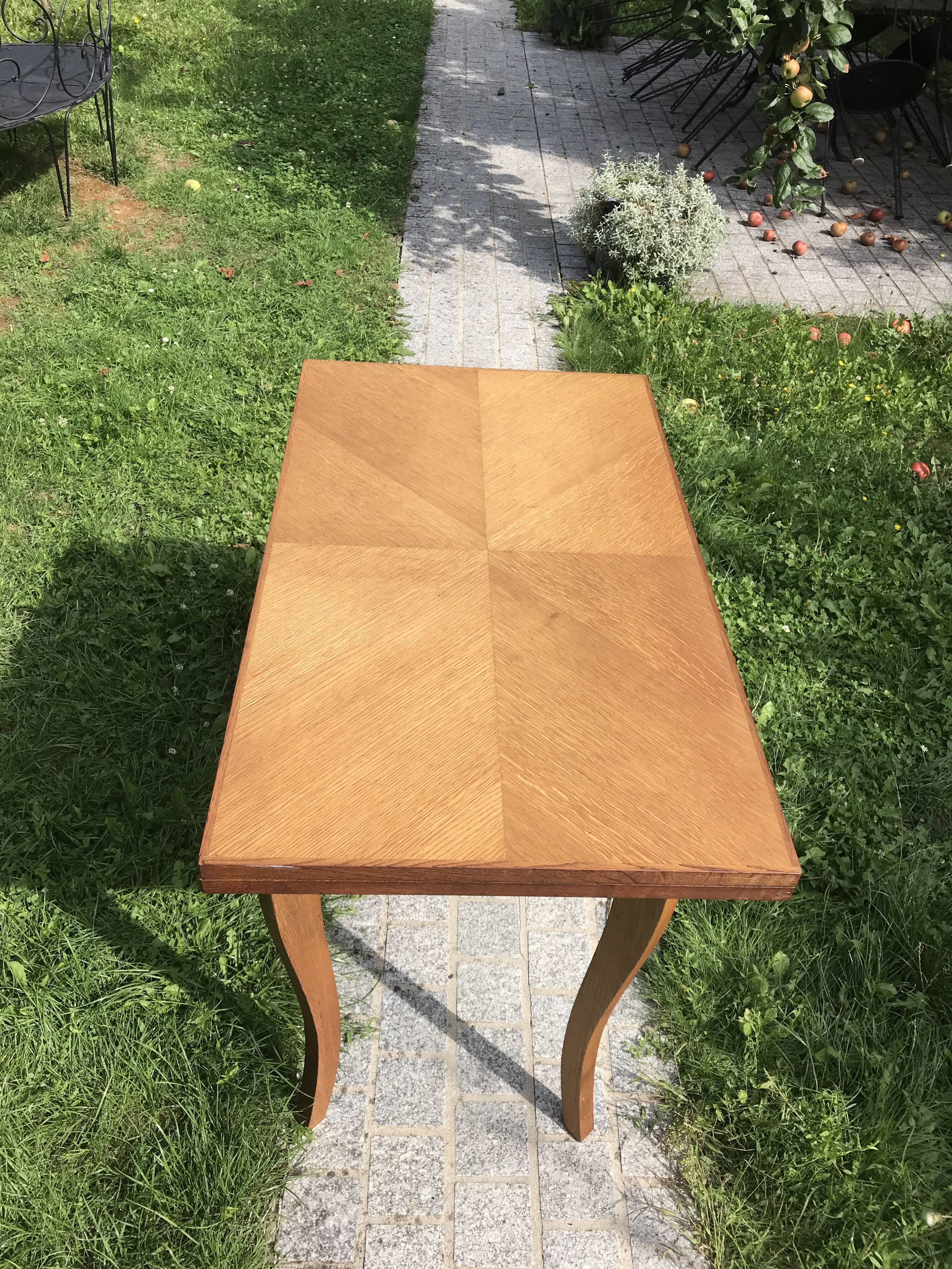Vintage folding dining table for 2 to 6 diners