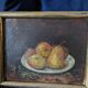 Old painting, still life with fruit