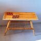 Audoux Minet/Capron rattan coffee table 1950
