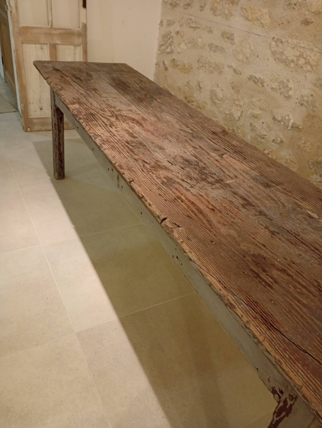 Long antique table
