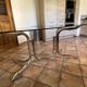 Roche Bobois table. 1970. Chrome-plated steel. 195x95.