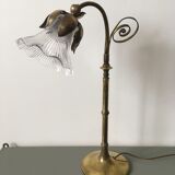 Brass flower lamp