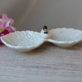 Duck serving dish in slip, serving dish for duck aperitif