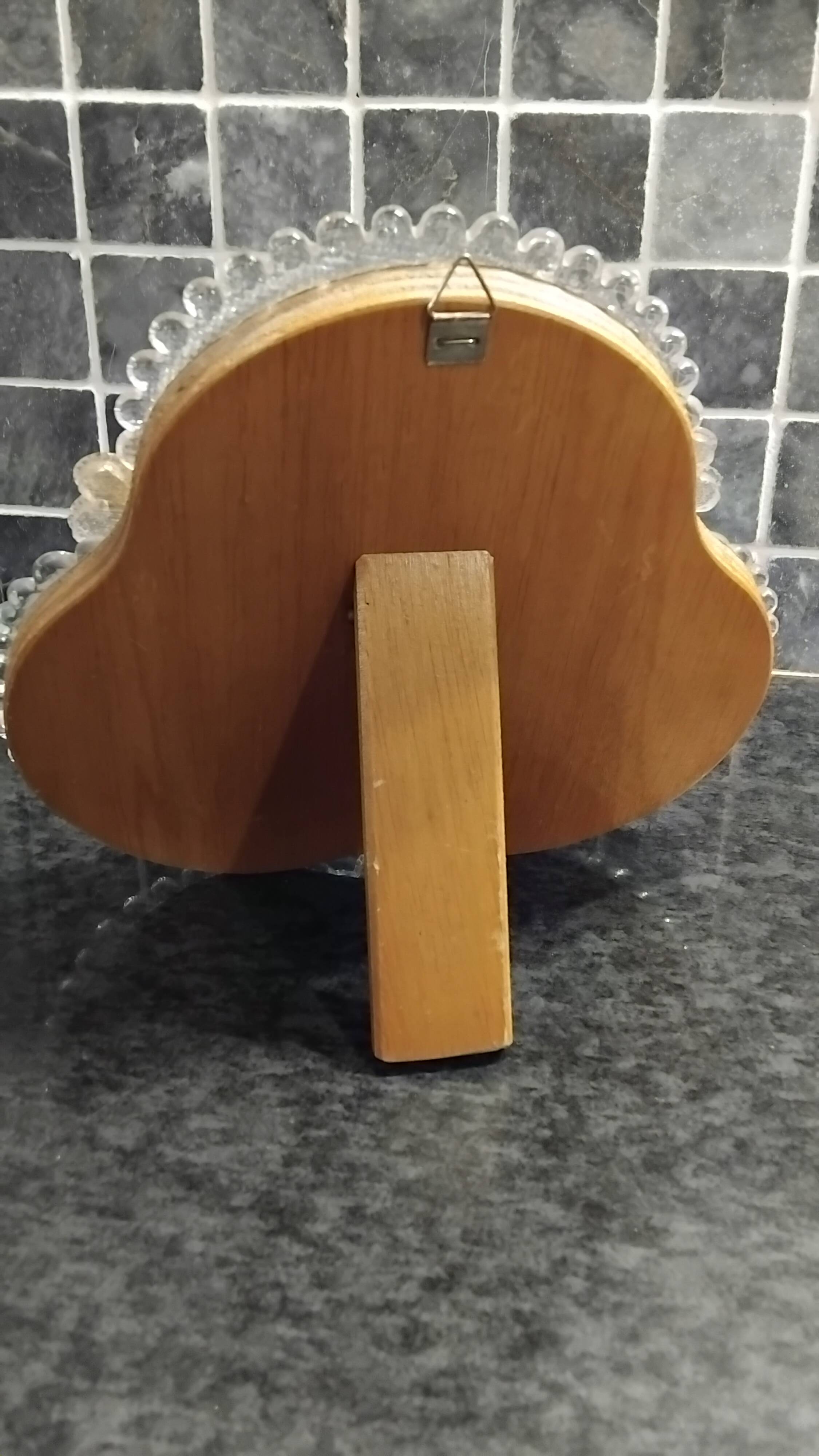 Vintage tabletop mirror, venetian murano glass