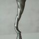 Art Nouveau chandelier sculptural in tin around 1900