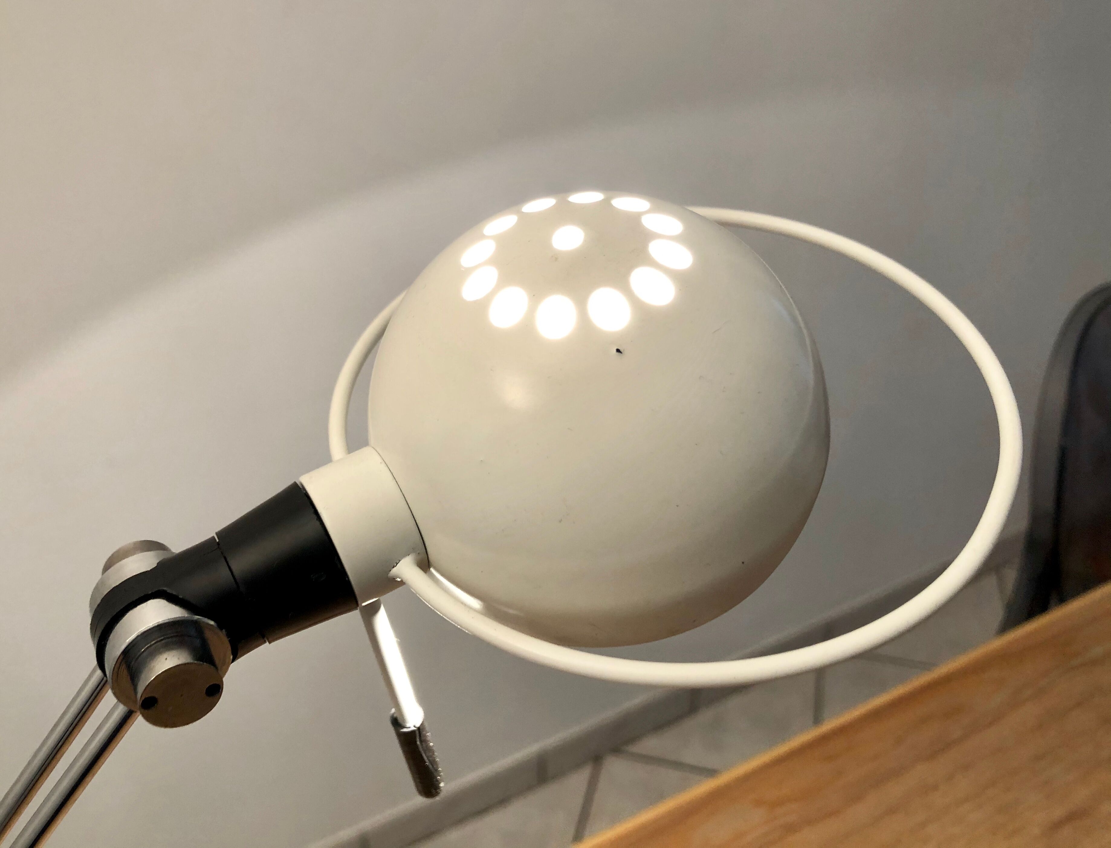 Office lamp architect Aluminor France vintage 80