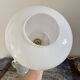 Suspension vintage en opaline blanche