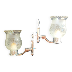 Paire d'appliques murales - bain
