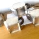 Art Deco tea coffee service 1930s hammered silver metal wood Antique Ant
