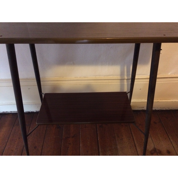 Console - meuble TV vintage années 70, pieds à roulettes | Selency meuble tv annee 70