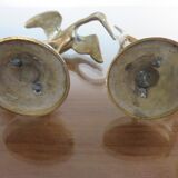 Pair of herons in brass 70s