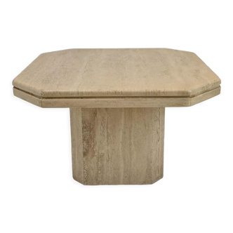 Side table in travertine, 1980s