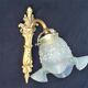 Wall lamp early twentieth in bronze and glass