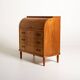 Vintage Scandinavian elm secretary, 1950s