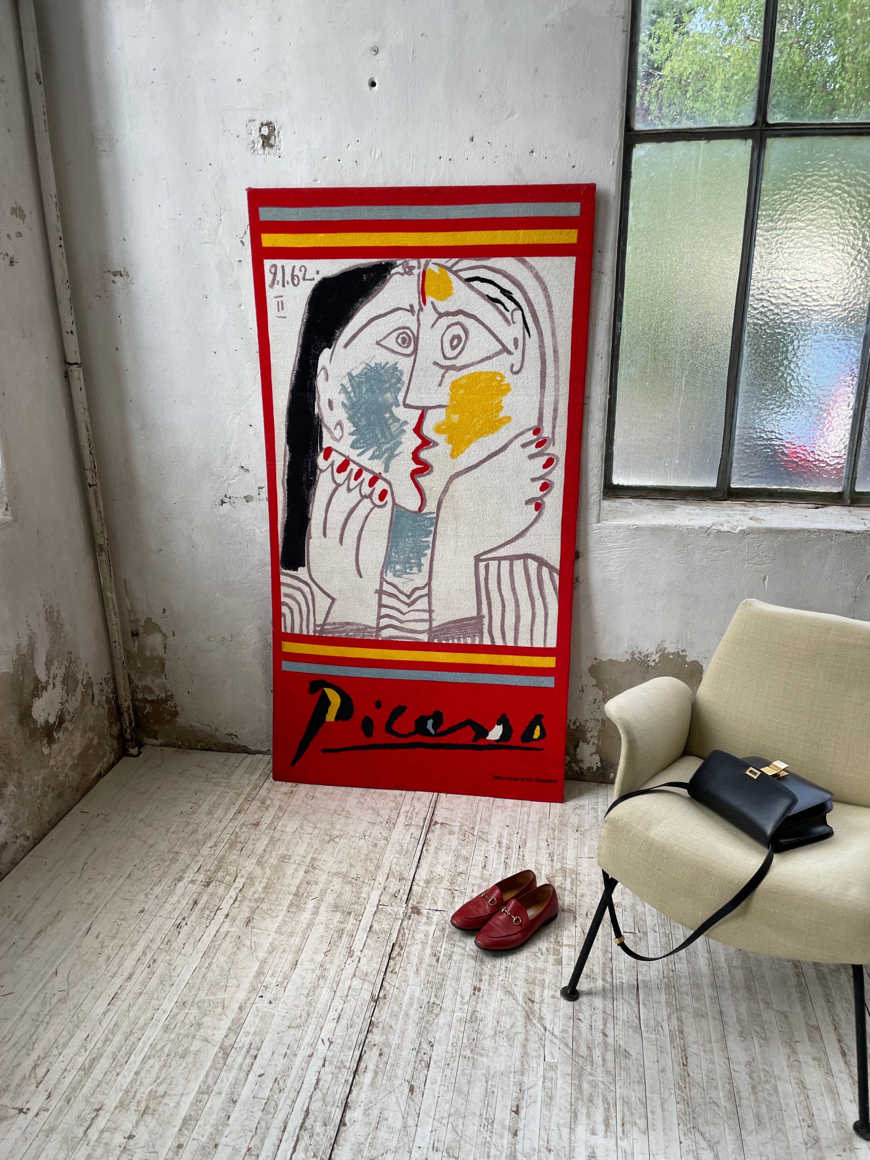 Canvas tapestry Picasso fabric coated on wood XXL