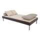 Wengé Daybed with Dedar Cushions and Bolster, 1970s