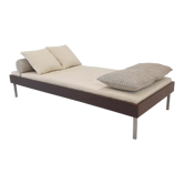 Wengé Daybed with Dedar Cushions and Bolster, 1970s