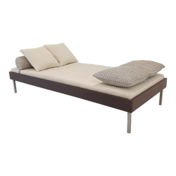 Wengé Daybed with Dedar Cushions and Bolster, 1970s