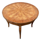 Regency style coffee table Inlaid pedestal table, curved legs