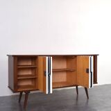 Mid-Century Op-Art Sideboard, 1960s.