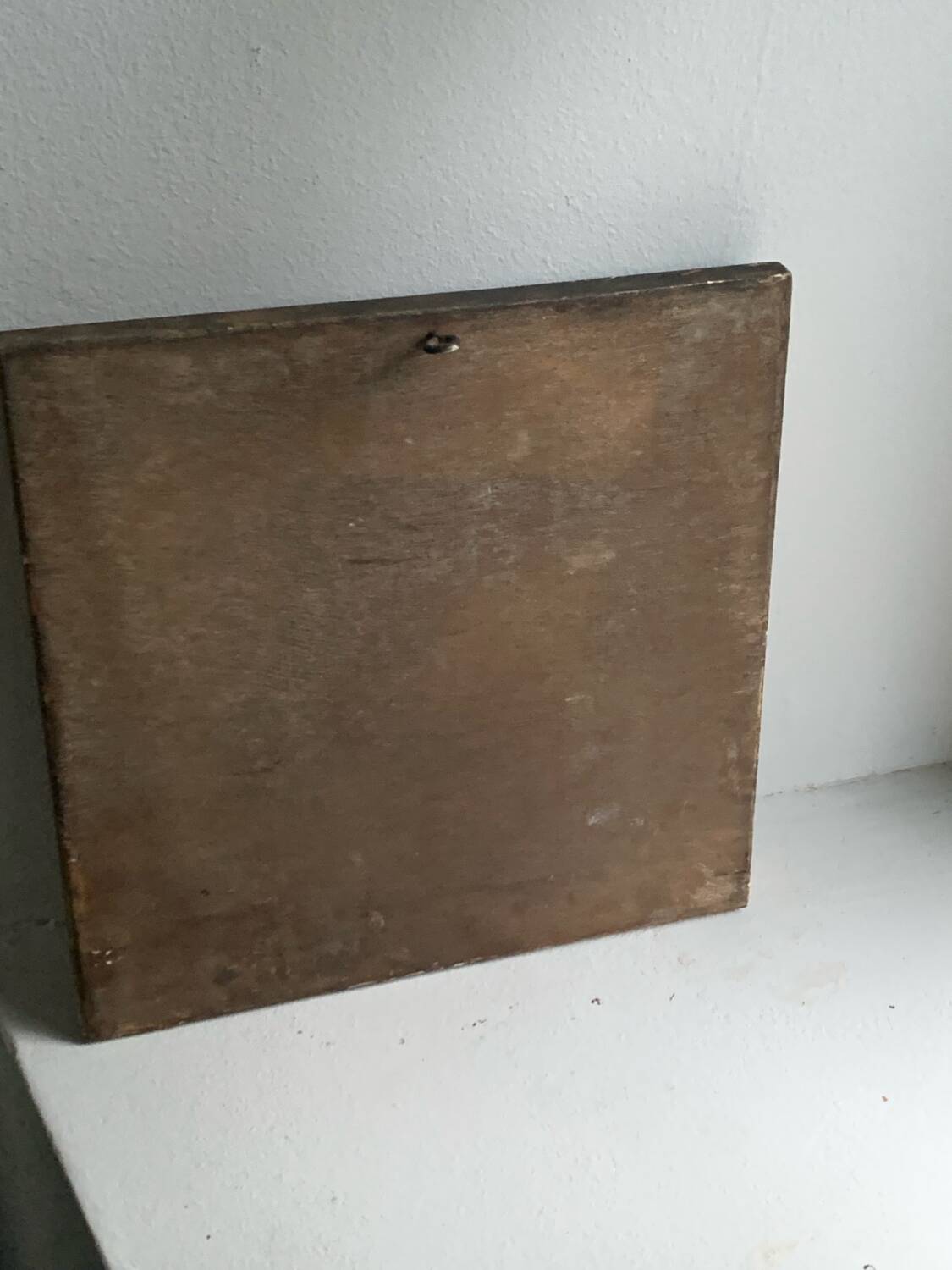 Old golden frame Little Samuel in prayer