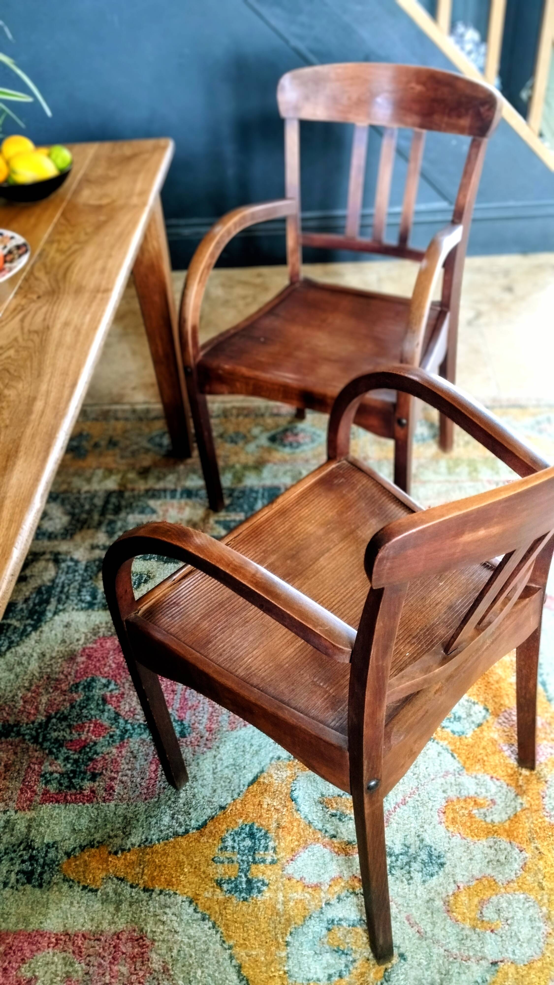 Pair of bistro chairs