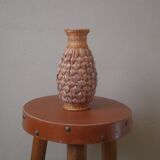 Vase soliflore braided natural fiber handcrafted bohemian country decoration