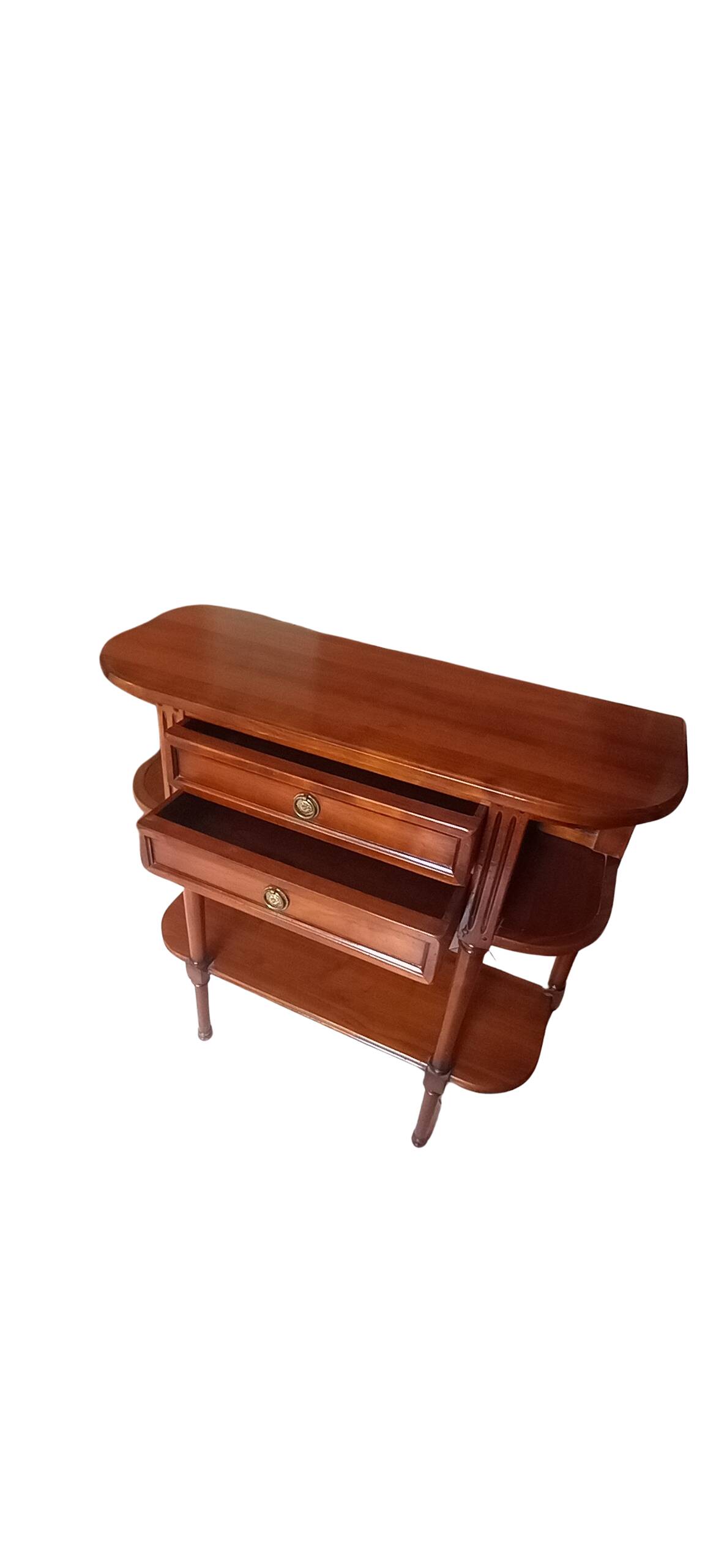 Chest of drawers, console in cherry wood