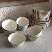 Peppermint coffee and dessert service / Villeroy - Boch / vintage 50-60