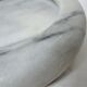 Trinket bowl white marble veined black