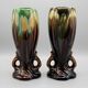 Pair of Art Deco / Mid-Century vases – Belgian earthenware (attributed to Thulin)
