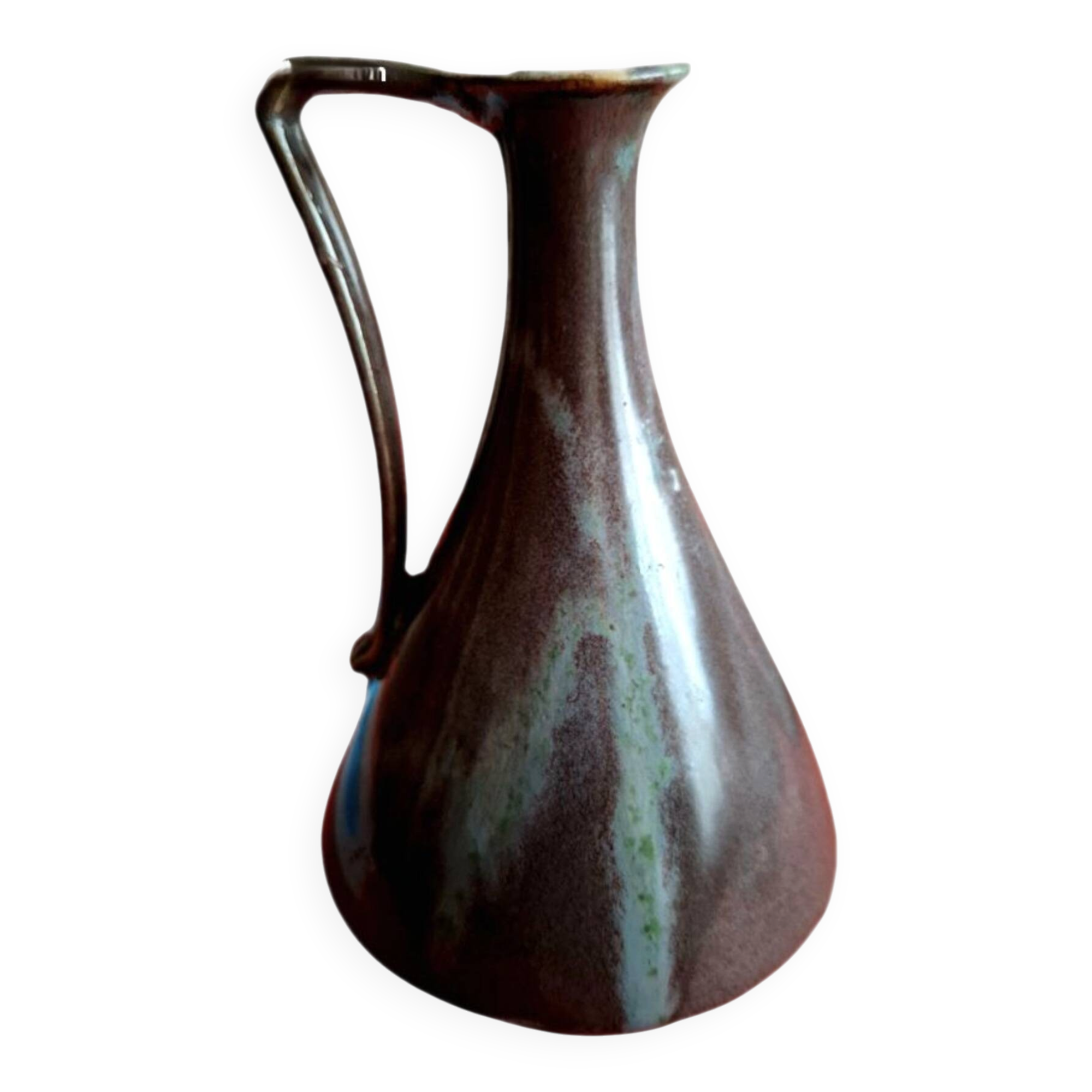 Stylised amphora vase in glazed ceramic Fournier-Demars Saint Amand