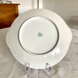 Charles Ahrenfeldt Limoges porcelain cake dish with floral decoration
