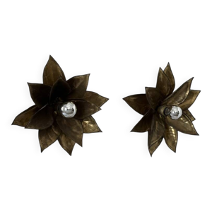 Paire d'appliques vintage - motif