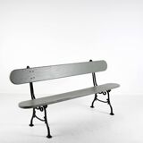 Cast iron and wood garden bench