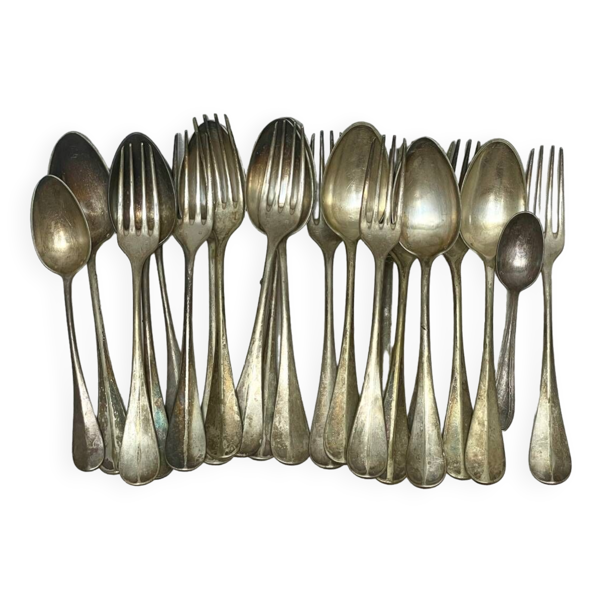 Silver plated cutlery set