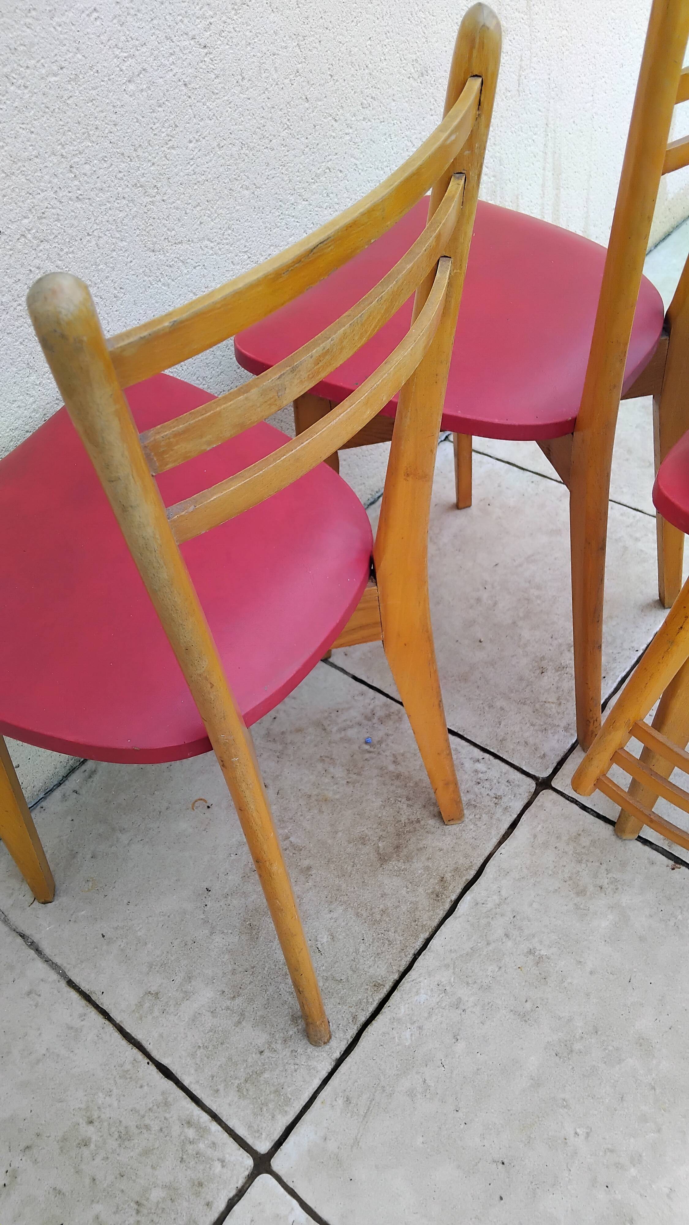 4 vintage Scandinavian chairs