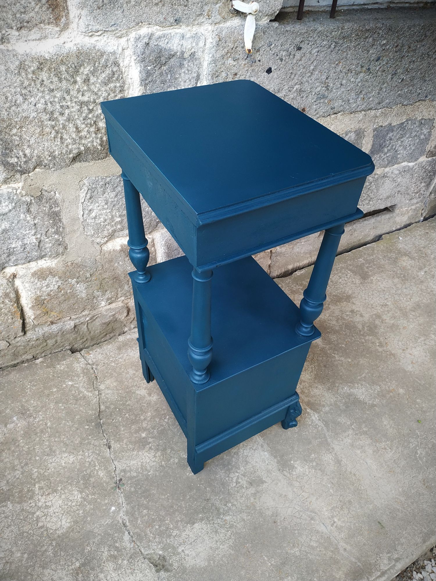Old painted extra furniture bedside table