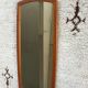 Rounded mirror teak 1950 - 79x35cm