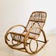 Rocking chair in rattan for children, Italy 60s
